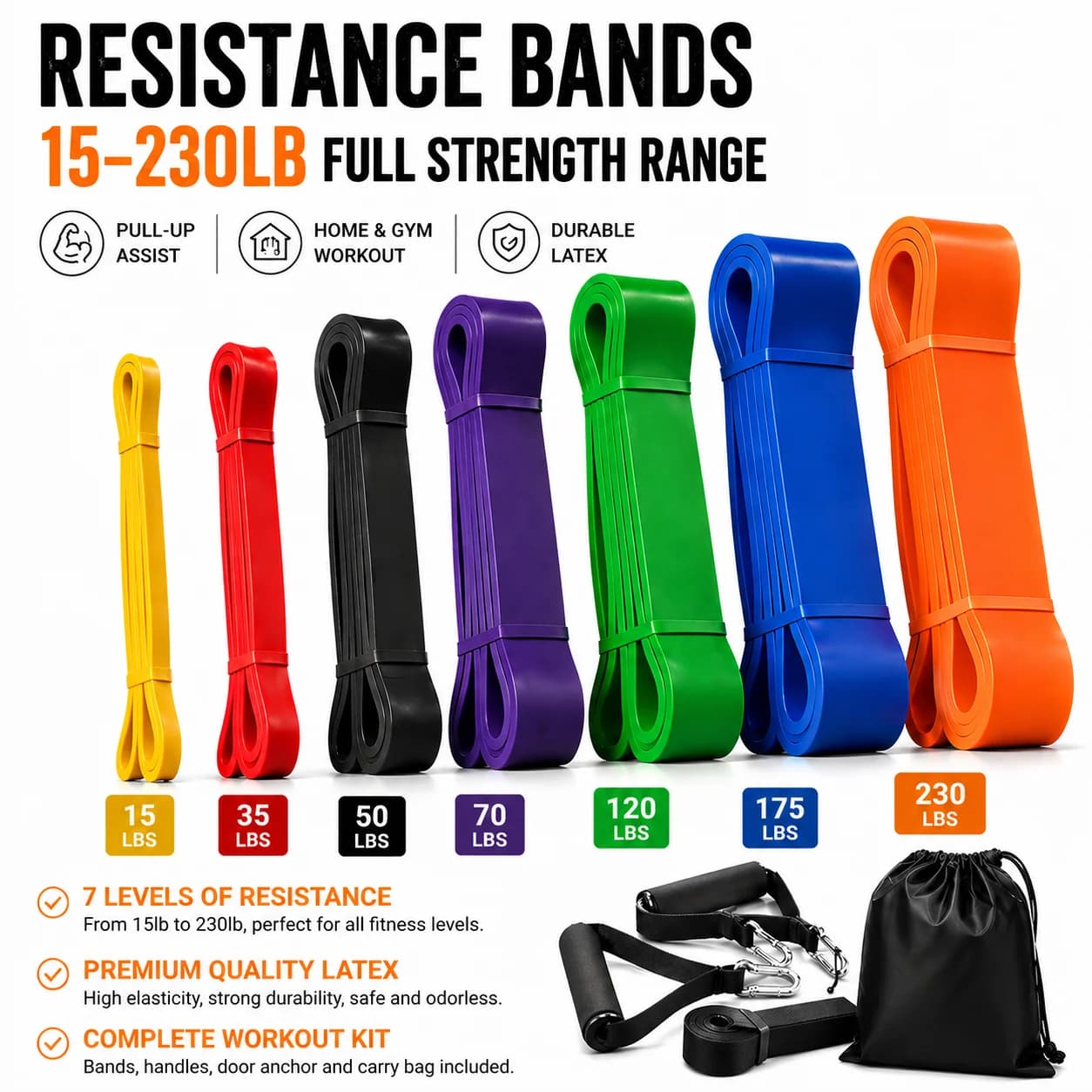 Pull-Up Assistance Resistance Bands